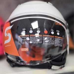 Casco moto bianco